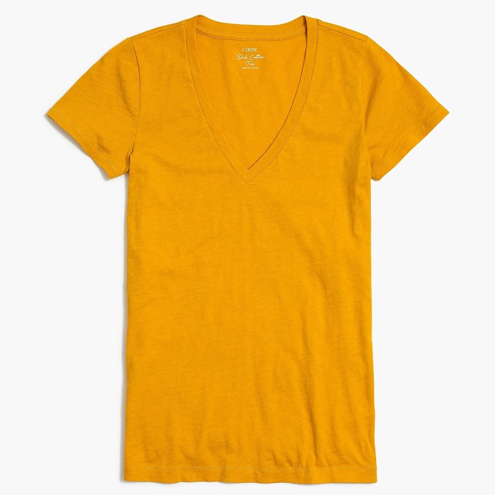 NWOT  J.Crew V-Neck Featherweight Slub T-Shirt